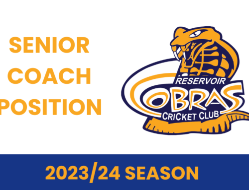 Senior Coach Position – Reservoir Cobras