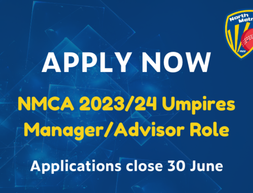 2023/24 Umpires Manager/Advisor Role