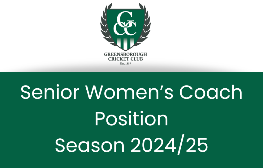 Senior Women’s Coach Position Season 2024/25